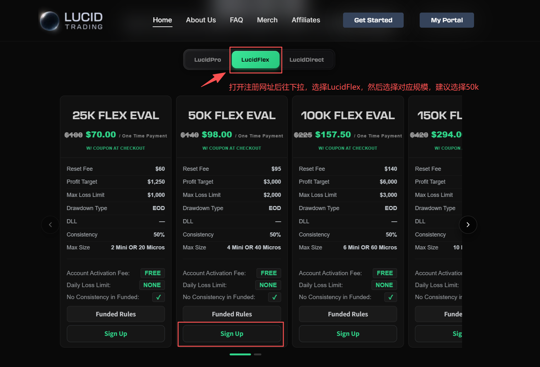 Lucid Trading 注册教程