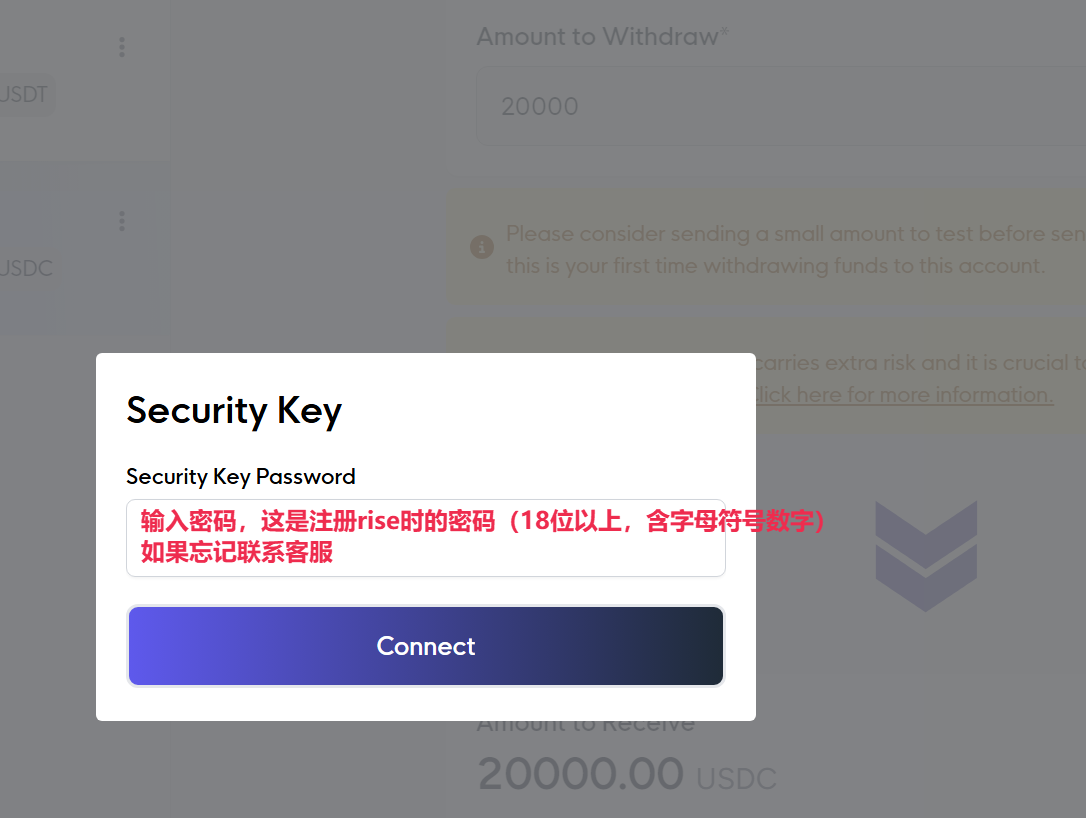 Rise 出金教程