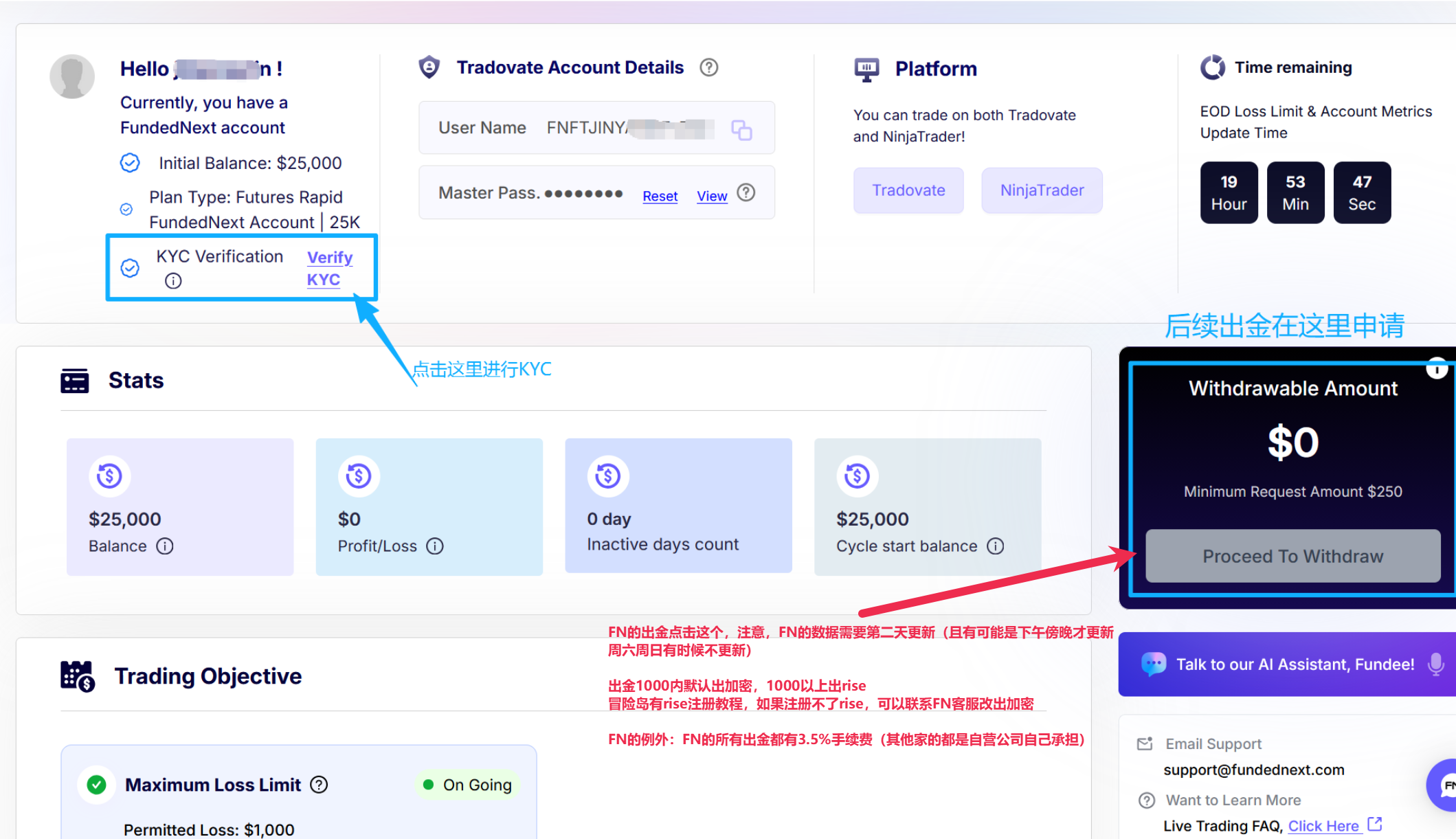 FundedNext 出金教程
